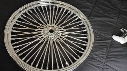 23 inch x3 5 fat spoke ride wright front wheel