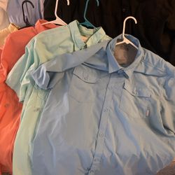 4 Men’s XL Columbia Fishing Shirts