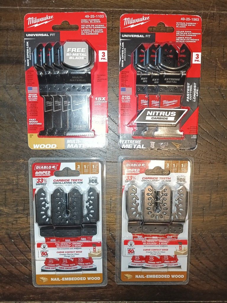 (4) MULTITOOL BLADES PACKS