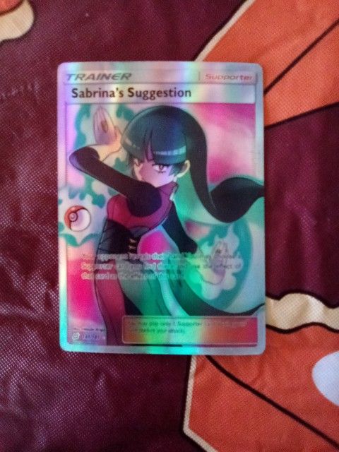 2019 Pokemon Trainer " Sabrina's Suggestion " Holo Ultra Rare