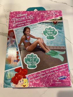 Disney Princess Ariel Mermaid Swim Fins 