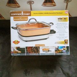 Copper Chef Removal 12-in Electric Skillet
