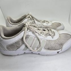 Adidas Triple Cheer Cheerleading Shoes Womens 10 White Athletic Workout Sneakers
