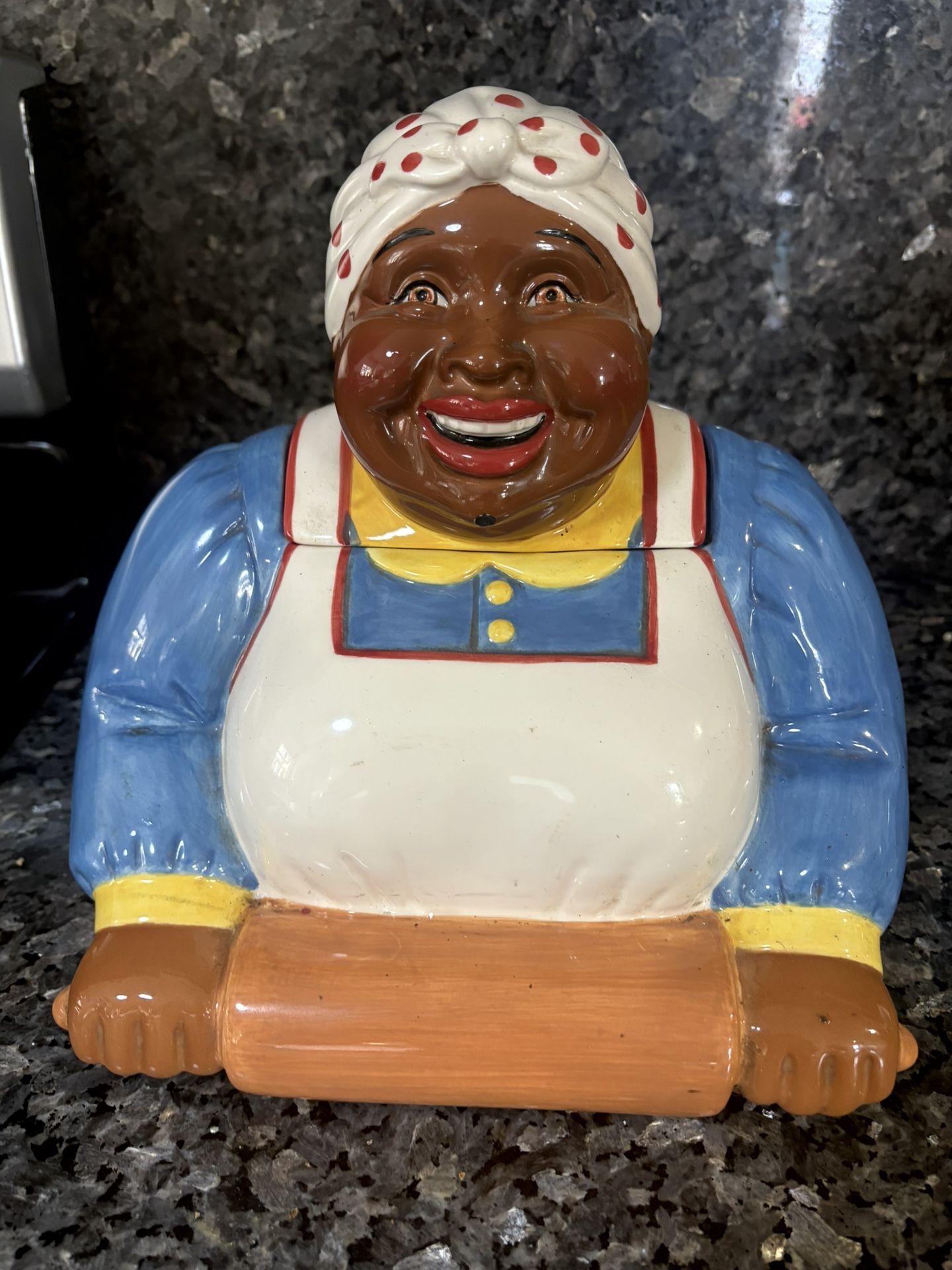 Aunt Jemima Cookie Jar and OG Aunt Jemima Syrup