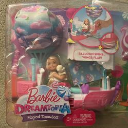 NEW NIB 2016 Barbie Dreamtopia - Chelsea Magical Dreamboat And Doll 