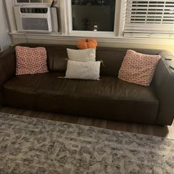 Real Leather Couches Made Of Solid Wood Top Grain Leather.