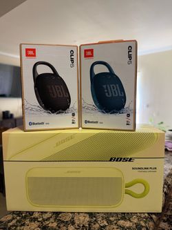JBL Clip 5 and Bose SoundLink Plus Speaker Bundle