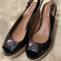 Coach platform Wedge Shoes 6.5
