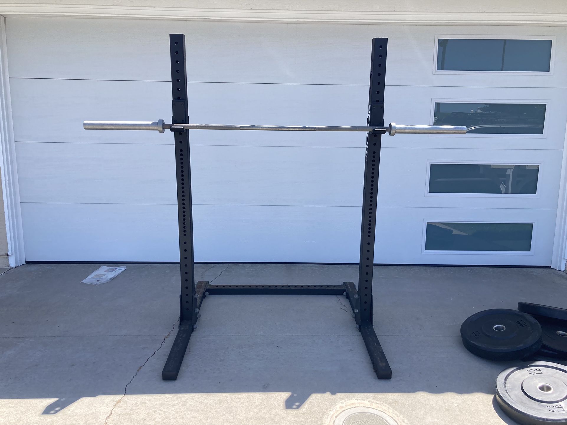 ROGUE Squat Rack+ Barbell+ Weight Plates