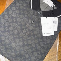COACH Men's Signature Polo NEW! Size XL