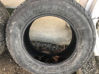 Two tires look like new 245/65R17 Ms Wild country Radial XRT