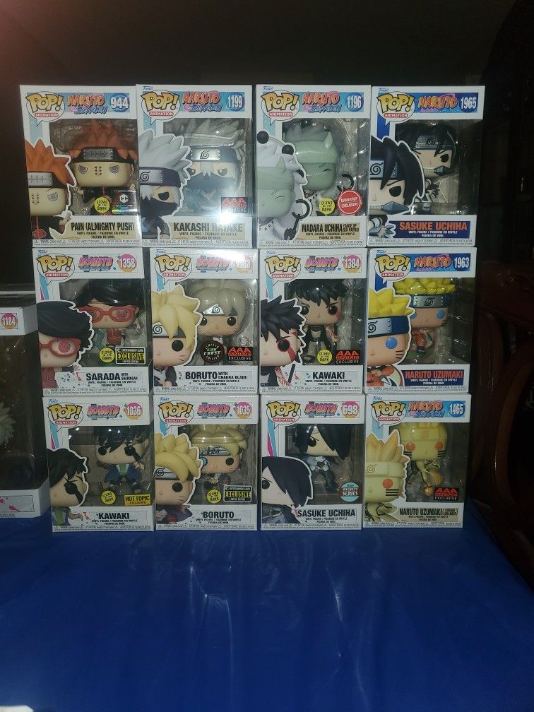 Naruto And Boruto Funko Pop Lot