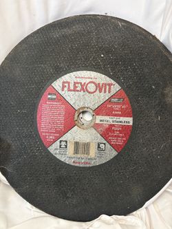FLEXOVIT F5521 14" X 3/32" X 1" A30RB Chop Saw Cut-Off Wheel Type1 Set of 4