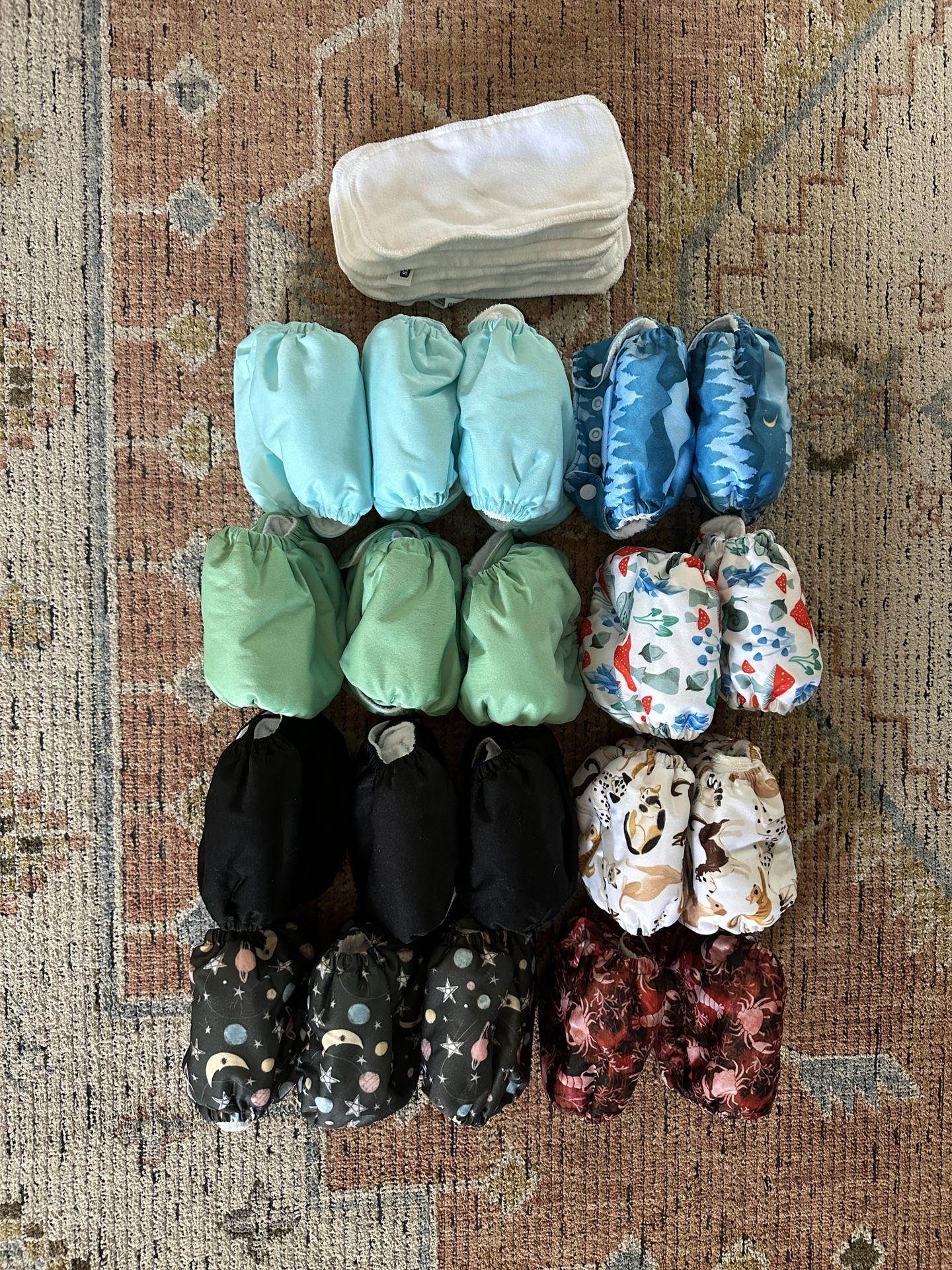 20 New Thirsties Newborn All In One Cloth Diapers