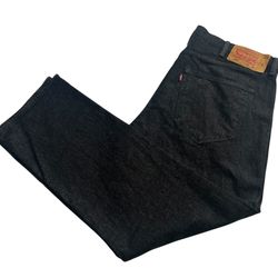 LEVI’S 501 Black Button Fly Denim Jeans Men's Size 40 x 30