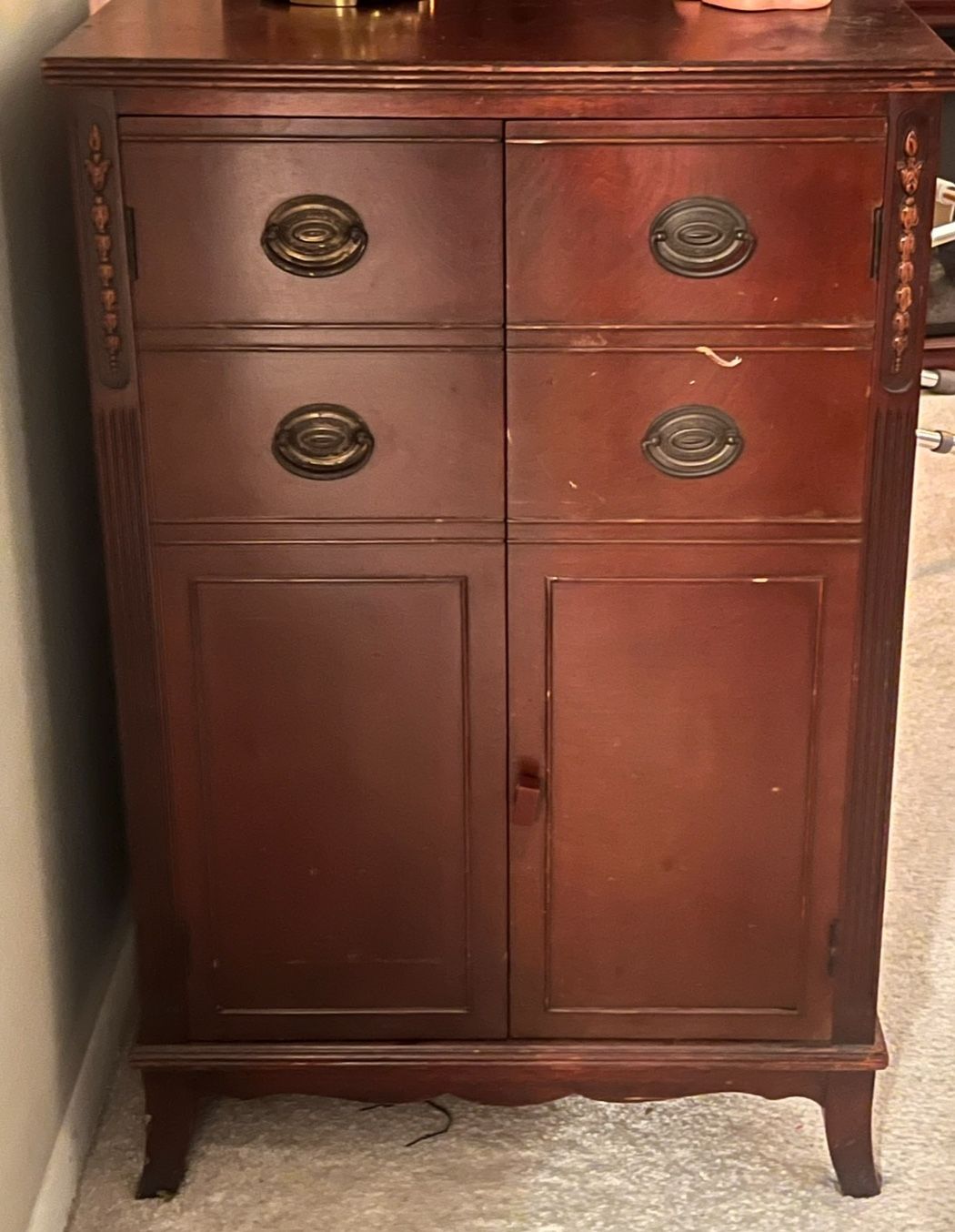 Antique Album Cabinet