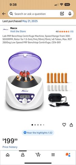 Small Centrifuge Only Used A Few Times