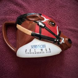 SEABISCUIT coffee Mug From Del Mar Races 