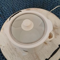White Crock Pot