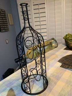 Decorative Wine Rack 22in tall