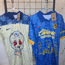 Nike Mens JERSEY'S Futbol Club America Edition special Dia De Muertos Size 2xl No Trade 