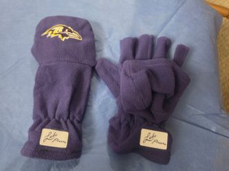 Ravens Convertible Fleece gloves