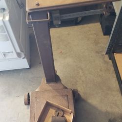 Antique Rolling Iron Floor Scale

