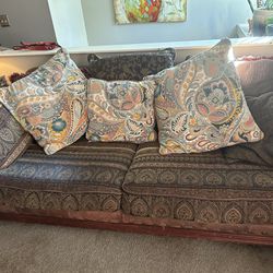 Large Rolled Arm Sofa