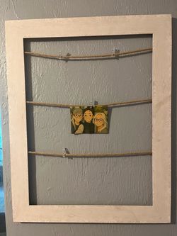 White Woodgrain Photo Display Frame