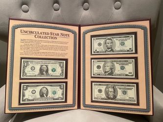 Uncirculated Star Note US currency