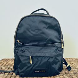 Marc Jacobs Gold Toned Black Backpack
