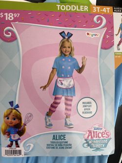 Halloween costume Girl Baker Alice In Wonderland 