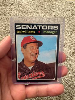 1971 Topps Ted Williams Baseball Card