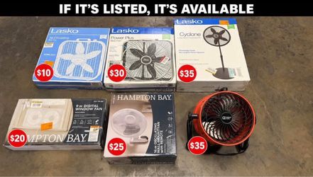 Fans Starting at Just $10 – Multiple Styles!