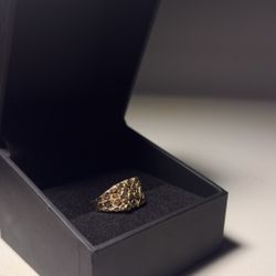 14K Gold Nugget Ring
