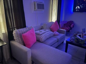 Grey small sectional