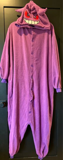 Pokemon Gengar Kigurumi One Piece Costume Adult unisex XL Halloween jumpsuit Pajama