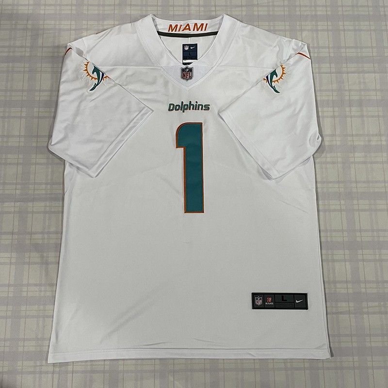 NFL Miami Dolphins White Jersey #1 TAGOVAILOA