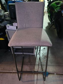2 Grey bar top chairs