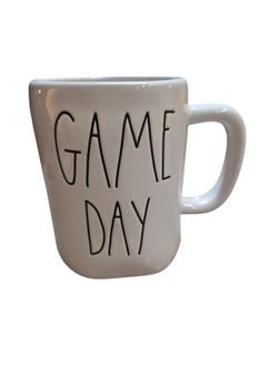Rae Dunn White Ceramic Game Day Coffee Mug