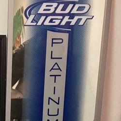 Bud Light Platinum Wall Mirror - 29.5” x 15.5” Great Condition