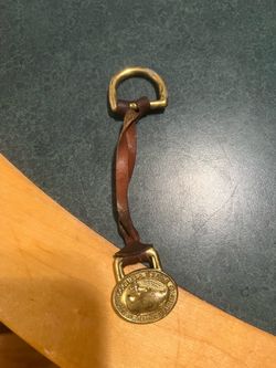 Dooney & Bourke Leather and Brass Fob Charm
