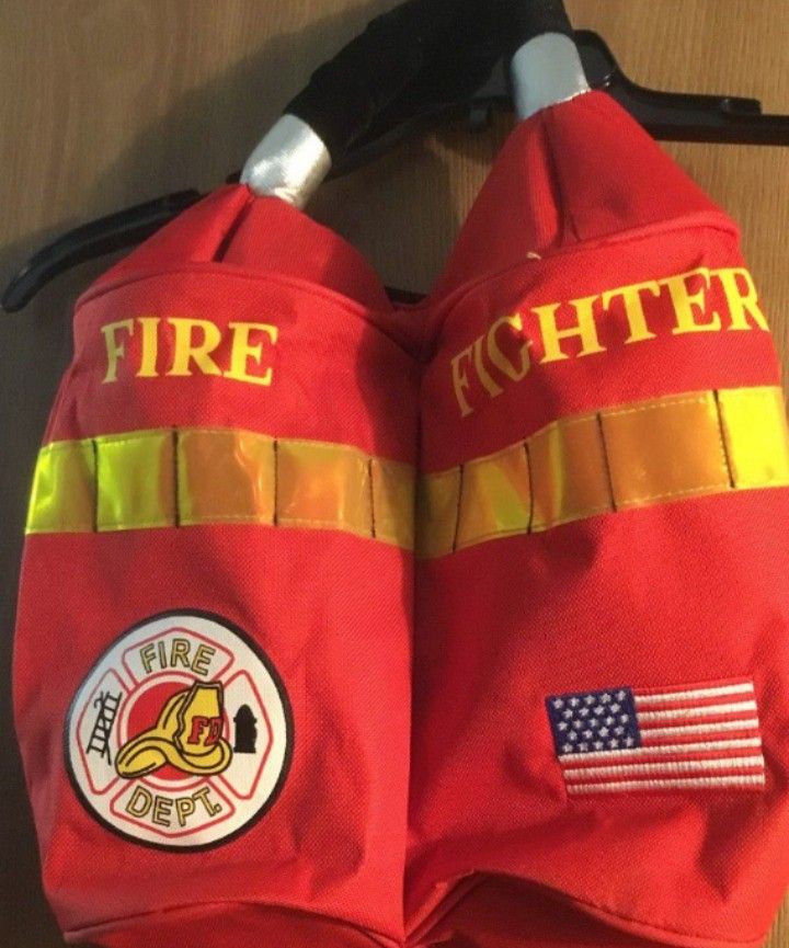 NEW HALLOWEEN 🎃 FIREMAN BACKPACK Costume ACCESSORY