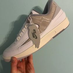 12.5M - [NEW] Men's Air Jordan 2 Low Shoes White DV9956-100