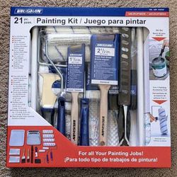 NEW Vaughan 21 piece microfiber painting paint tray roller rolling kit juego para pintar