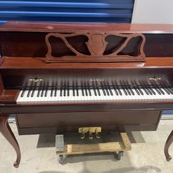 Upright Piano - Mahogany Finish