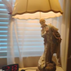 24 Inches French Pair Of Antique Hand painted Lamps