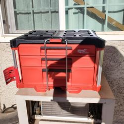 Milwaukee Packout 3 Drawer Toolbox With Dividers Brand New Never Used. Hablo Español 