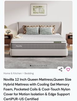 Clearance Novilla Queen Size Mattres 12inch