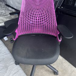 Herman Miller Pink Sayl Chair 